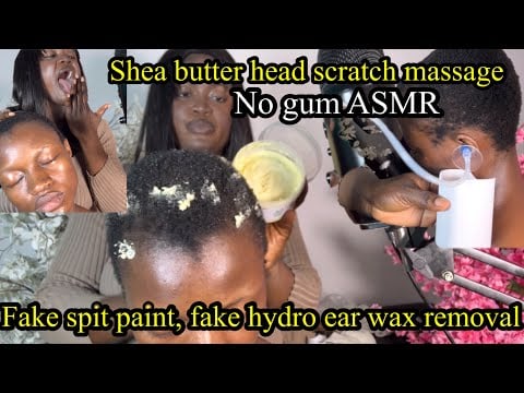 ASMR🔱 Fake spit paint , Shea butter intense massage, TRIGGERS THAT MATTER