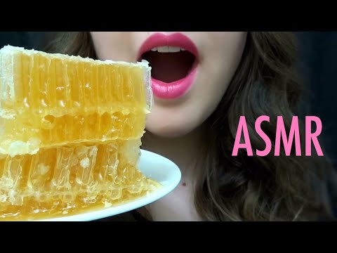 ASMR Raw Honeycomb ~ EXTREMELY STICKY Eating Sounds! BIG BITES