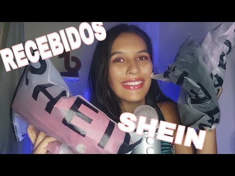 ASMR MOSTRANDO LOOKS DA SHEIN / sons relaxantes
