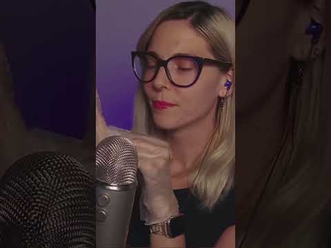soft vinyl glove sound asmr and gentle breathwork