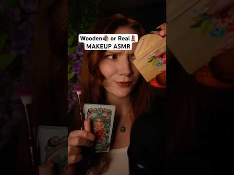 This or That ASMR Makeup 🥰 Wooden makeup 😴