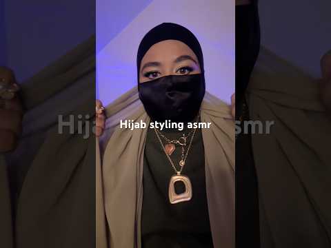 ASMR - Hijab styling #asmrshorts #hijabtutorial
