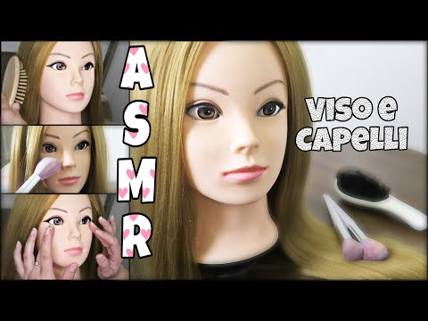 ASMR ita | COCCOLE ad AMELYA!💆‍♀️ Brushing Face, Hair Brushing, Head Massage, Make up