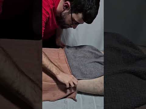 VERY RELAXING BACK MASSAGE THERAPY #shorts  #asmr #massage #handmassage #relaxing  #handtherapy