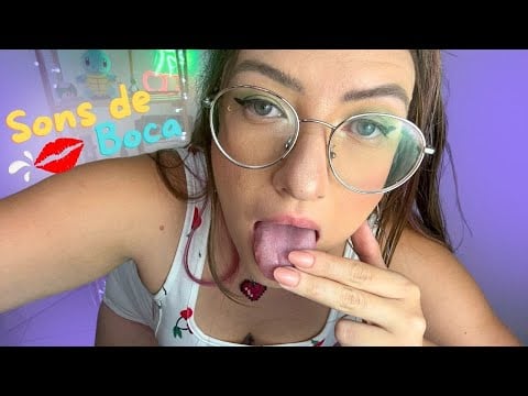 ASMR 🎧 - Sons de Boca com Spit Painting e Ear licking 😝