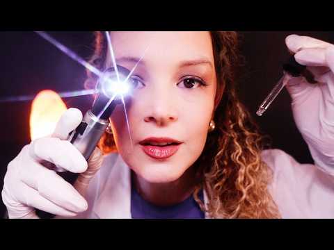 ASMR Complete Ear Cleaning Exam | Otoscope & Ear to Ear Binaural Tingles