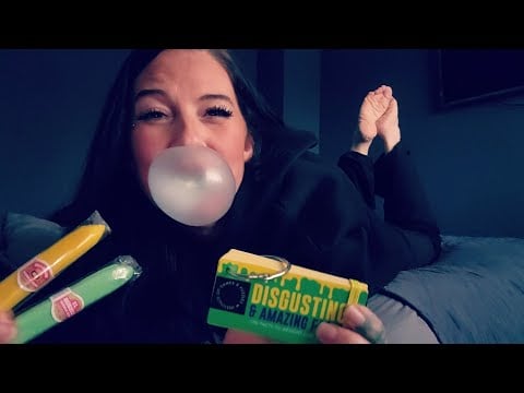 ASMR- Gum Chewing, Bubble Blowing, Tricks, & Facts For National Bubblegum Day!! 🥳