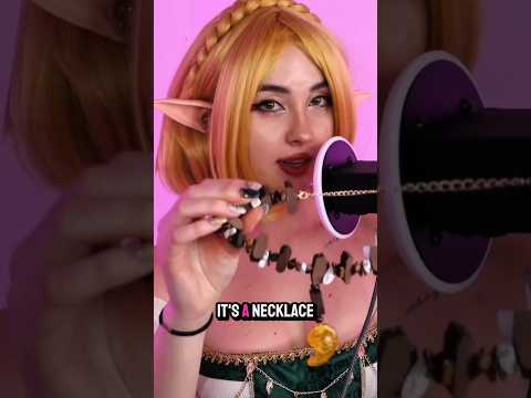 Showcasing Zelda's Necklace ✨️ #asmr #asmrsounds #satisfying #soothing #tapping #zelda #whispering