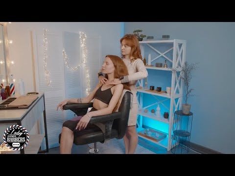 Luxury Touch ASMR Massage by Barber Lady Angelica for Skinny Girls