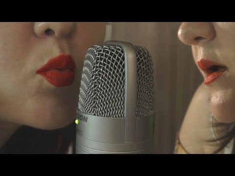 АСМР ♥ Шепот, Таппинг, Поцелуи ~ ASMR TWINS ~ Whisper, Tapping || Anna & Mary