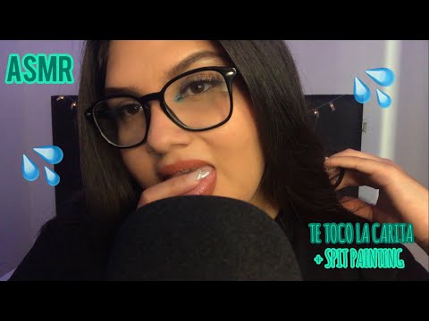 ✨ TE TOCO LA CARITA ✨ ASMR VISUAL + MOUTH SOUNDS 💦