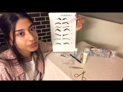 Eyebrow Shaping Salon ASMR Roleplay