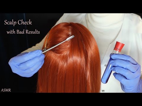 ASMR Medical Scalp Check with Bad Results, New Tools & Crinkly Test Paper (Whispered)