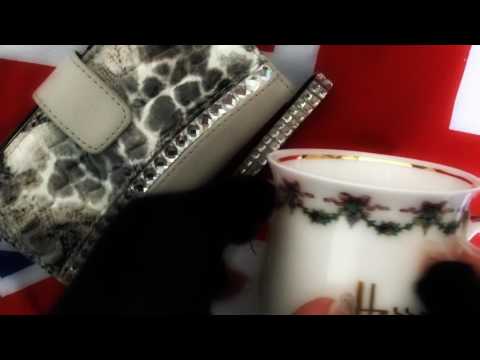 TAPPING at a HARRODS🌟  24 CARAT GOLD 金 FINE BONE 杯子 CHINA MUG [[ASMR]]