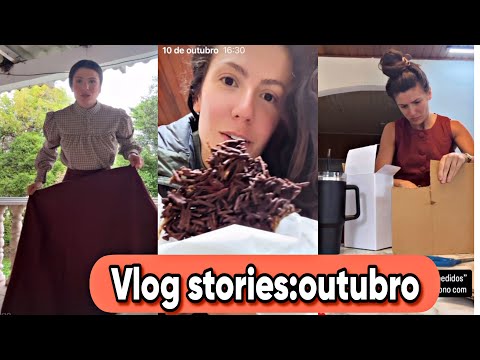 Cenario e roupa de época,chocolate com batata viral,emagrecimento,embalando pedidos 
