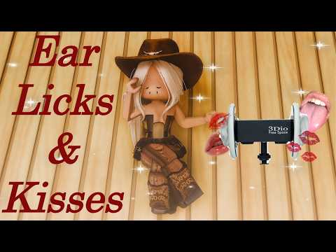 💋👂 3dio Ear Kisses & Ear Licks ASMR | 3dio Binural Sounds✨