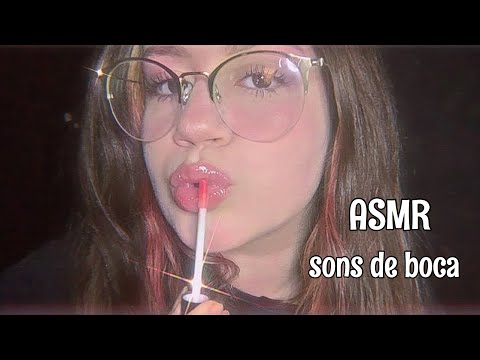 ASMR SONS DE BOCA MOLHADOS COM GLOSS