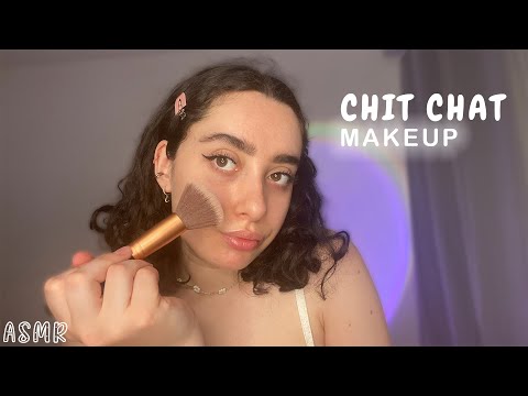 🌙 ASMR FRANÇAIS : CHIT CHAT MAKEUP PROCHE DU MICRO 💄🧡(tendinite, mes vacances, 1 vidéo en août …)