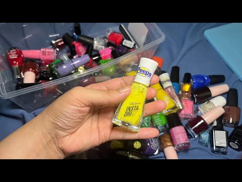 ASMR Nail Polish Rummaging