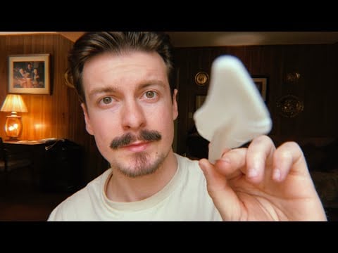 [LOFI ASMR] Brushing Your Face with a Silicone Feather | Visual ASMR Triggers | RaeQuest
