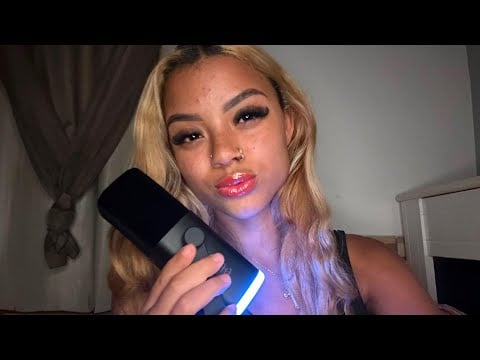 ASMR with my FIRTS Microphone🎙💗| Lip Gloss Application