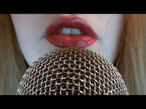 ASMR Close Up Mic Blowing, Kissing, Brushing, Whispering.
