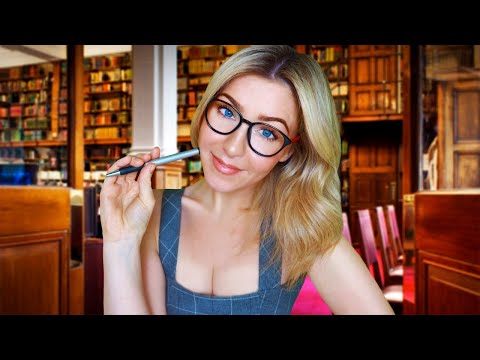 ASMR FLIRTY STUDY BUDDY SESSION | Library Study Ambience