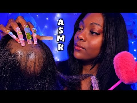 ASMR She Keeps Playing With Your Hair During Class 🤫 Hair Play & Scalp Scratching