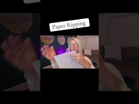 ASMR Paper Ripping #office #secretary #asmrsounds #paper