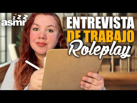 🌙 ASMR ENTREVISTA de Trabajo REALISTA | ASMR Español para DORMIR