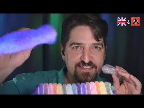 ASMR Towel Crinkle Brush Mic Scratching Personal Attention 