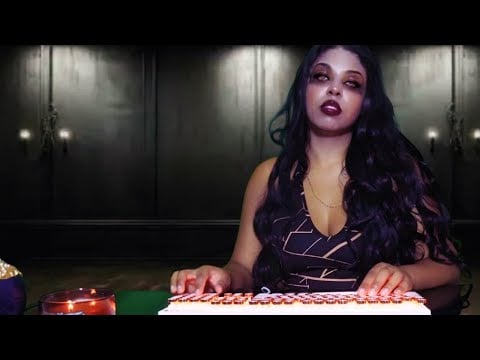 ASMR Aggressively Checking You Into Zombie Hotel, Smacking Gum 🎃 SPOOKTOBER 4TH