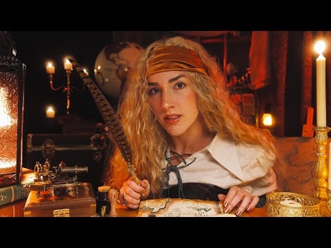 The Last Mapmaker 📜🪶 Dark Academia ASMR (old scrolls, gentle whispers, fantasy ambiance)