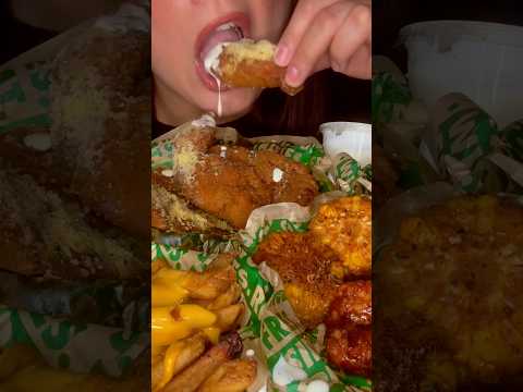 WINGSTOP CRISPY CHICKEN STRIPS #asmr #wingstop #chicken #food #eat