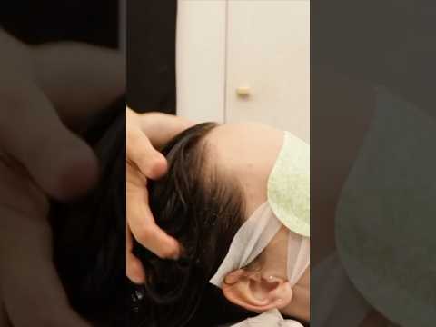 Spa de cabello con masaje de cuero cabelludo 😳✨ #hair #belleza #headspa #masaje #short