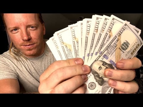 ASMR Bank Teller | Money Counting and Keyboard Typing
