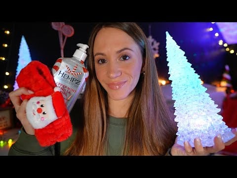 ASMR Cozy Christmas Haul & Whispers ✨ (decor, skincare, makeup)
