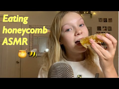 Eating honeycomb ASMR 🐝🍯