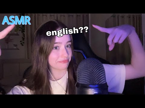 ASMR TENTANDO FALAR EM INGLÊS! (trying to speak english)