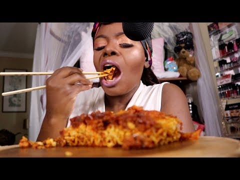 ASMR Home Made Lasagna Eating Sounds