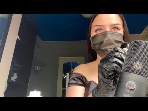 Асмр массаж перчатки ватные диски 🧚🏻