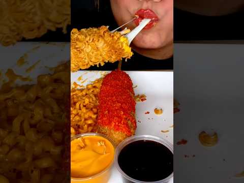KOREAN CHEESE CORN DOG #asmr #korean #corndog #food #mukbang