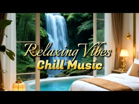 “Waterfall & Jazz Escape | Smooth Jazz Music with Nature Sounds for Sleep & Relaxation💤”