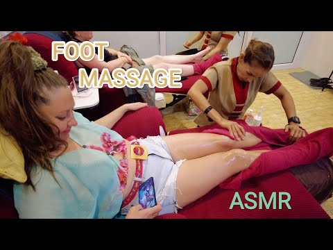 ASMR Thai traditional foot massage.