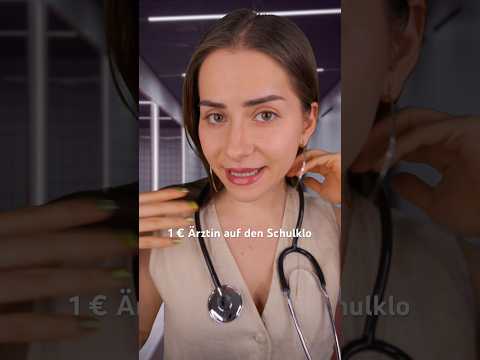 1€ Ärztin auf dem Schulklo #asmr #roleplay #comedy #ytshorts