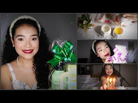 ASMR • Vamos comemorar, troca de presentes, chá da noite e surpresa de aniversário ♡