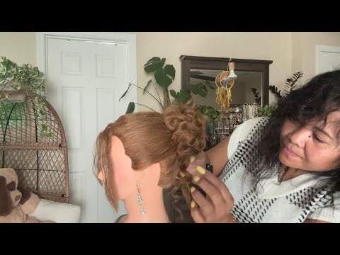 ASMR Daphne Bridgerton Inspired Wedding Hair Style | Hairstyling Perfectionist - Finishing Touches