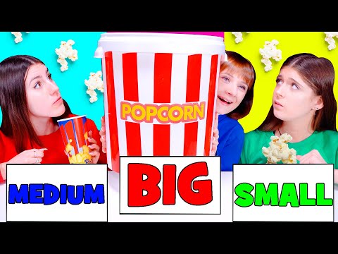 ASMR Eating Only Big, Medium, Small Food Challenge