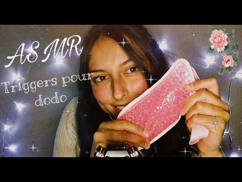 ASMR | Pleins de petits triggers pour dormir 😴 (pince à épiler, bois, pinceaux....)