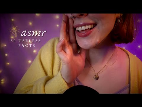 ASMR ◦ Whispering 50 Useless Facts to Help You Fall Asleep